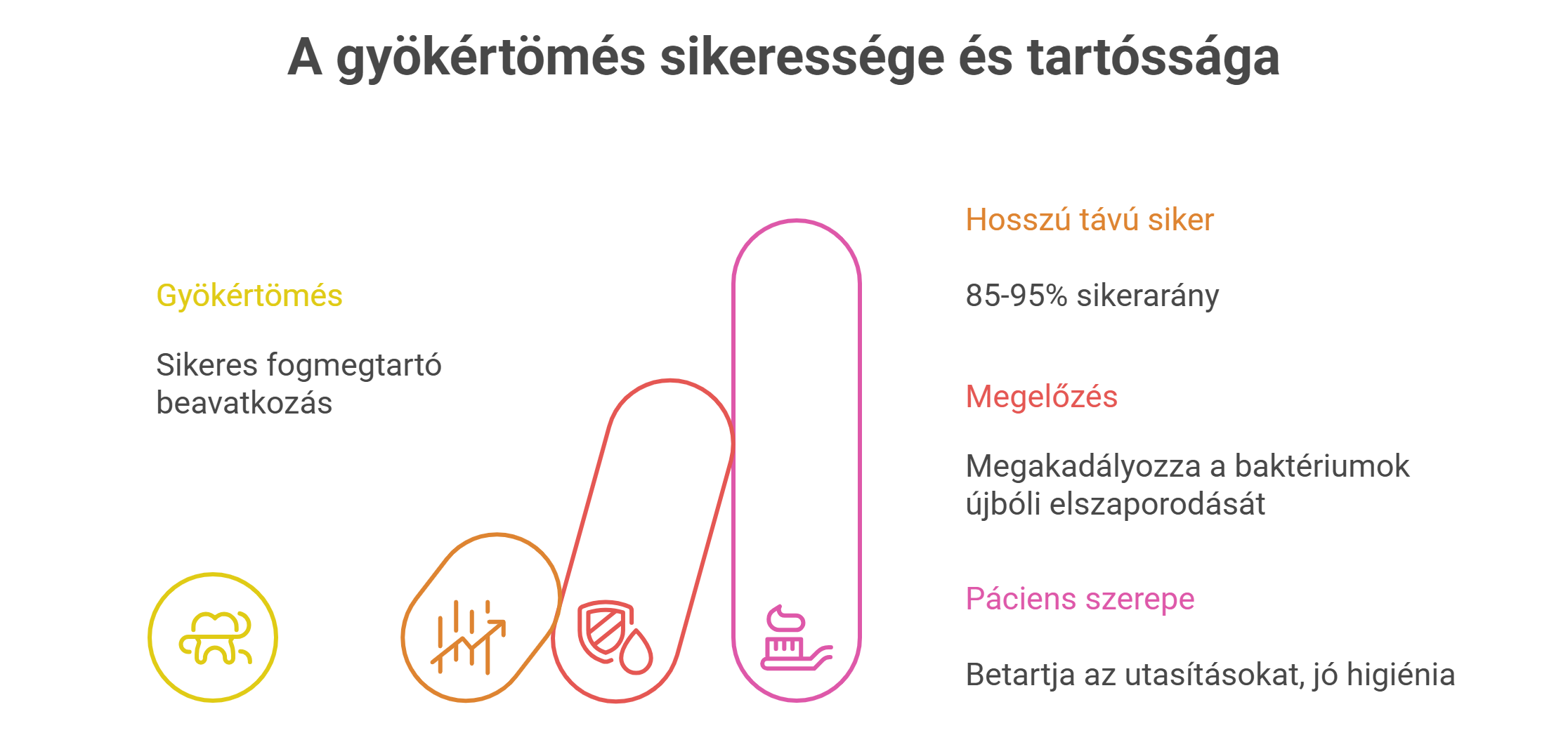 A gyökértömés sikeressége és tartóssága - visual selection